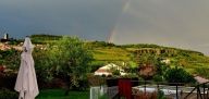 Arc en ciel de printemps au dessus de Mirabel